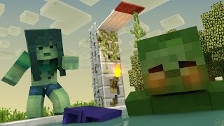 Monster School Girls vs Boys  Diving Challenge Minecraft Animation [upl. by Isidoro897]