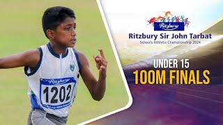 100m Finals U15  53rd Ritzbury Sir John Tarbat Junior Athletic Championship [upl. by Margalo]