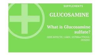 Glucosamine Sulfate What is Glucosamine Sulfate Used For Glucosamine Sulfate Benefits [upl. by Malloch855]