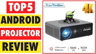 Top 5 Best Android Projector In 2024  Best Budget 4K Projector [upl. by Ardisi]