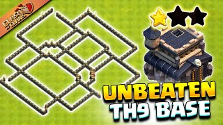 Th9 war base with linkUnbeaten base Clash of Clans [upl. by Alderman]