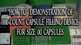 100 ct Capsule Filling Device How To Demonstration [upl. by Aihsei]