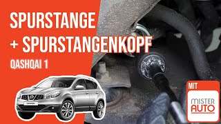 Wie Qashqai 1 Spurstange Spurstangenkopf wechseln 🚗 [upl. by Havard]