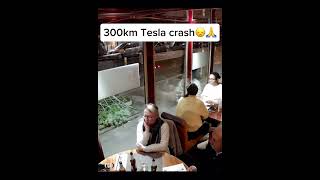 300kmh Tesla crash😞 [upl. by Akehsat]