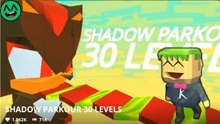 Kogama  SHADOW PARKOUR 30 LEVELS  Speedrun [upl. by Eenahpets355]