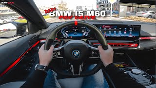 2024 BMW i5 M60  POV Test Drive 4K [upl. by Marpet]