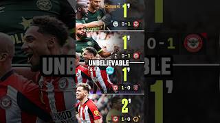 Brentford scored in the first minutes of four consecutive games 😯 shorts [upl. by Rubia]