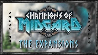 Champions of Midgard  The Expansions Unboxing  Deutsch [upl. by Denbrook]