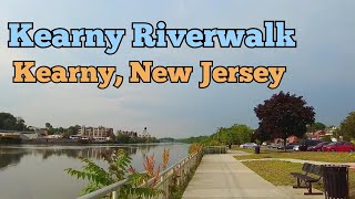 Kearny Riverwalk in Kearny New Jersey USA  Walk tour along the Passaic River in Kearny NJ [upl. by Ploss]