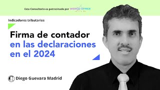 Firma de contador en las declaraciones de IVA de INC o de Retención en la fuente en 2024 [upl. by Leiad]