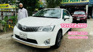 Toyota AxioUsed CarLow PriceBangla Car ReviewModel2012Registration2018 [upl. by Anelhtac577]