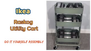 Raskog Utility Cart Unboxing and Assembly [upl. by Annaor]