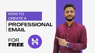 How to Create Professional Email in Hostinger  Hostinger Webmail  Digital Tutor  Harish Shandilya [upl. by Britta]