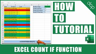 How to use COUNTIF function in Excel  Excel 2021 Tutorial [upl. by Arikahs944]