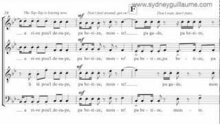 TapTap by Sydney Guillaume score video  SATB Chorus [upl. by Christine]