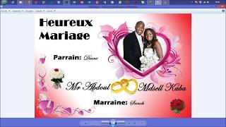 Montage Carte Mariage Photoshop [upl. by Egrog428]