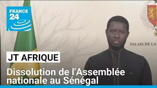 Sénégal  Diomaye Faye dissout lAssemblée nouvelles élections le 17 novembre • FRANCE 24 [upl. by Nimajeb]