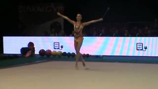 Yana Kudryavtseva Clubs Euskalgym 2014 [upl. by Assirram]