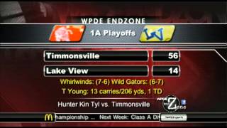 Week 13 Timmonsville 56 Lake View 14 [upl. by Nnaeirrac]