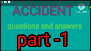 comprehension questions and answers of poem Accident [upl. by Martreb]