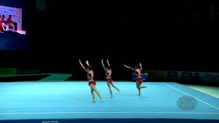 Portugal POR  2018 Acrobatic Worlds Antwerpen BEL  Dynamic Womens Group [upl. by Eluk]