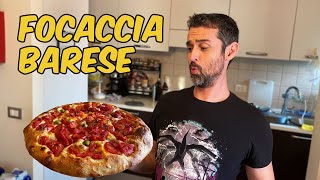 Focaccia Barese 🍕 Ho fatto la ricetta del PANIFICIO FIORE di Bari [upl. by Georgena382]