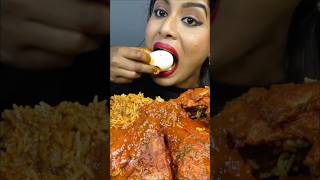 ASMR eating spicy chicken kaleji currty and veg maggi butter chicken pizza tandoori chicken [upl. by Hafler]