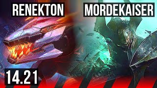 RENEKTON vs MORDEKAISER TOP  KR Master  1421 [upl. by Analahs137]