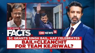 SC Grants Singh Bail AAP Celebrates LIVE  Bail Equals Cleanchit For The Kejriwal  News18  N18L [upl. by Groot925]