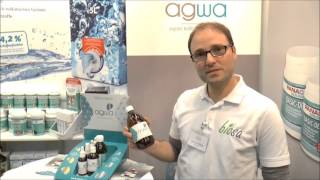 AGWA Kolloidales Silberwasser und Goldwasser  Biosa Stand Biofach 2016 Nürnberg [upl. by Cynth751]