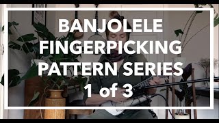 Banjolele tutorial  easy fingerpicking pattern [upl. by Shina202]