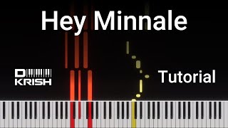 Hey Minnale  Keyboard Notes Tutorial  Amaran  G V Prakash  Dhiphan Krish [upl. by Aihsekan94]