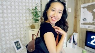 Whats In My Uni Bag  Longchamp [upl. by Mallorie]