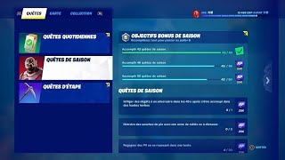 FORTNITE  COMMENT DÃ‰BLOQUER TOUTES LES QUÃŠTES DE SAISON  CHAPITRE 3 SAISON 1  OBJECTIFS BONUS 6 [upl. by Gusba]