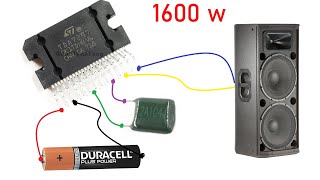 DIY Powerful Ultra Bass Amplifier TDA7297 Simple circuit diagram [upl. by Lili]