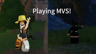 Playing Murder vs Sheriff to see if I can better at murder mystery 2 [upl. by Aleyam188]