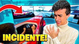 INCIDENTE MENTRE GUIDO una FERRARI di FORMULA 1 FANATEC DD2 [upl. by Laurinda]