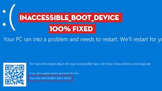 Fix INACCESSIBLEBOOTDEVICE Error on Windows 11\10 EASY [upl. by Gerti207]