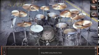 Disturbed  Stricken only drums midi backing track [upl. by Donadee]