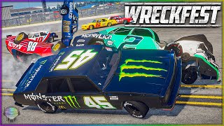 Superspeedway Slamming Celebration  Wreckfest NASCAR Legends at Talladega [upl. by Trubow]