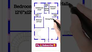 33 x 45 modern house Plan  1485 sqft  shorts  33 x 45 HOUSE DESIGN II 33 X 45 GHAR KA DESIGN [upl. by Ihel]