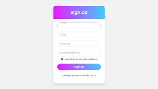 Build a Simple Registration Form Using Only HTML amp CSS  No JavaScript [upl. by Gussie588]