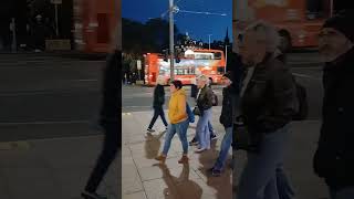 Night Edinburgh tram and Bus running [upl. by Akciret617]