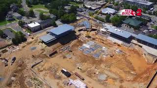 Red Bird 2 Drone Captures High Point Baseball Stadium Progress From Above [upl. by Beaver647]