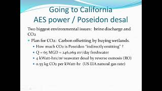 Arresting Climate Change 11 A Case Study of Desalination CO2 and Brine Discharge [upl. by Icak80]