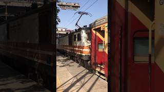 WAP5 Departure honking youtubeshorts shortsvideo shorts wap5 viral viralshorts indianrailways [upl. by Josi]