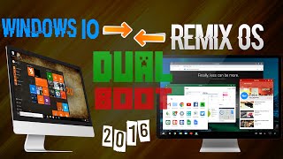 Dual Boot Windows 10 And Remix OS  Easy Tutorial [upl. by Innus476]