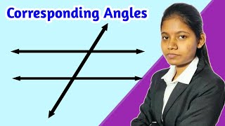 What is corresponding Angles in hindi corresponding meaning [upl. by Thomajan]