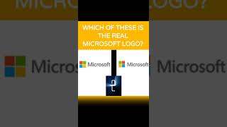 WHICH OF THESE IS THE REAL MICROSOFT LOGO shorts [upl. by Iemaj]