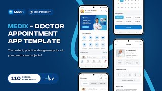 Medix  Doctor Appointment App Template flutterflow [upl. by Arliene788]